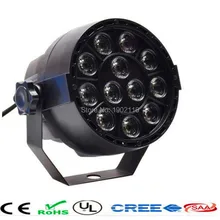 DJ lighting/12x3W flat LED Par/RGBW Disco Lamp/stage light/ luces discoteca laser Beam/ luz de projector lumiere /dmx controller