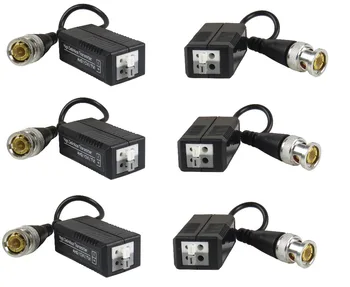

STARAUDIO 3Pairs 1CH Black HD Passive Video Balun Analog AHD, HD-TVI, HD-CVI,Push-In Terminal SHD-213B