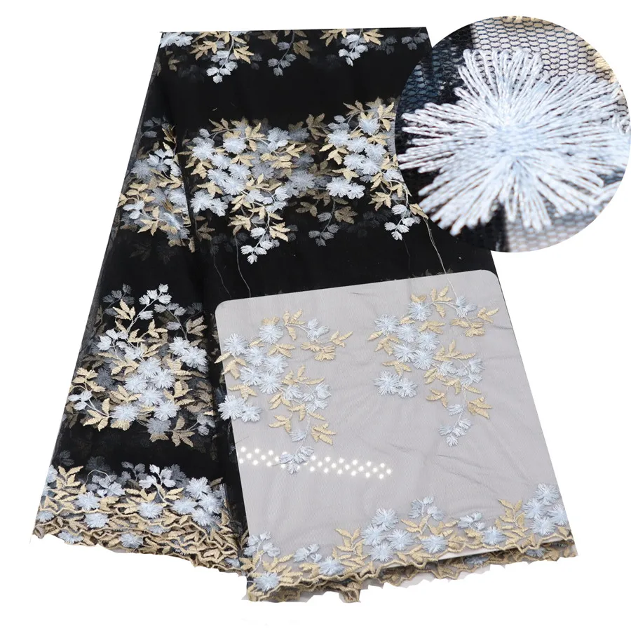 

Gary French Nigerian Laces Fabric High Quality Tulle African Laces Fabric Wedding African French Tulle Lace