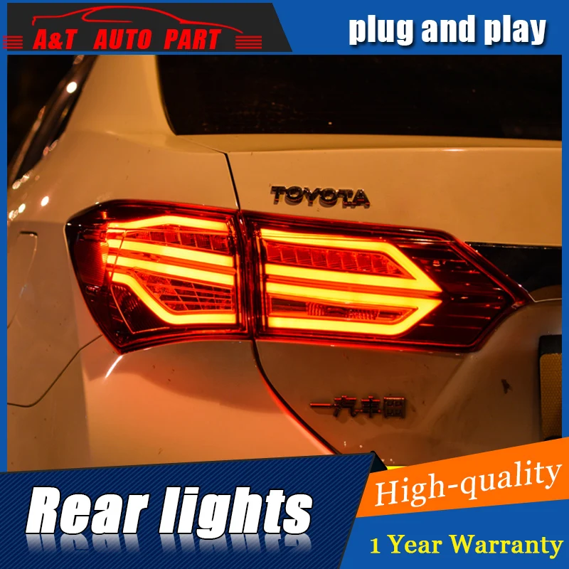 Car Styling LED Tail Lamp for TOYOTA Corolla Taillight assembly 2014