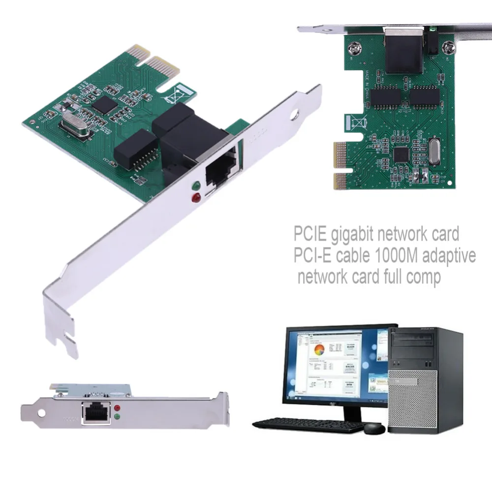 10/100/1000 Мбит/с Ethernet PCI Express PCI-E сетевой контроллер карты RJ45 сетевой адаптер конвертер 1000 Мбит/с PCI Lan Карта