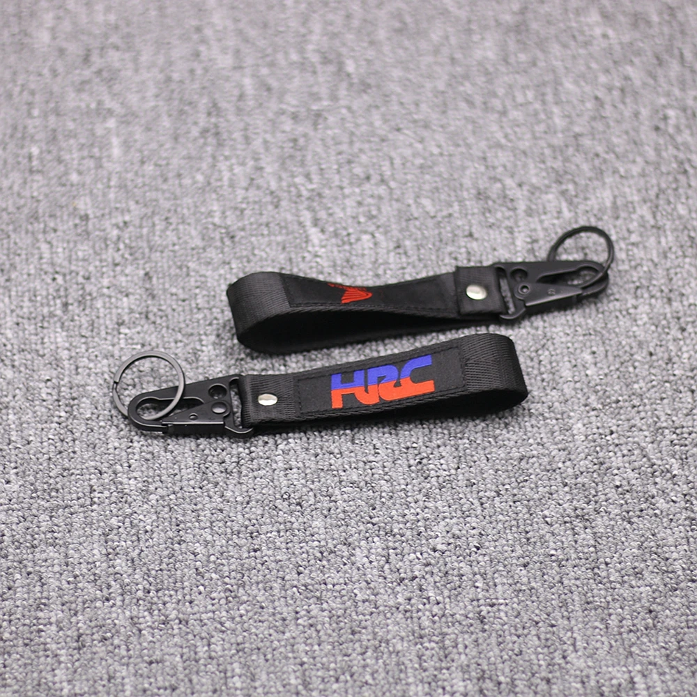 

NEW Motorcycle Embroidery Strap Key Ring Keyring For Honda HRC CBR 250 600 1000 RR VFR Key Chain Keychain Motocross Accessory