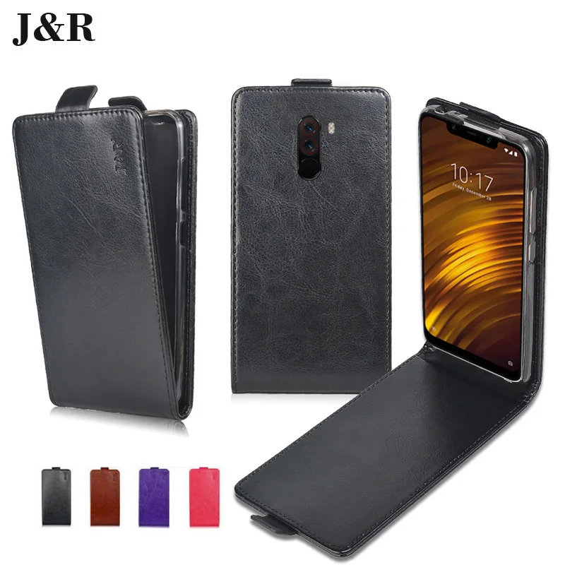 Для Xiaomi Pocophone F1 случае Обложка Роскошный кожаный задняя крышка телефона для Чехол