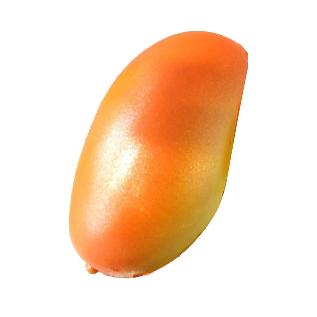 

16x9cm Simulation Mango Kawaii Cute Jumbo Spongy Slow Rising Cream Scented Gift Charm Toy Key Ring DIY Straps for Cell Phone