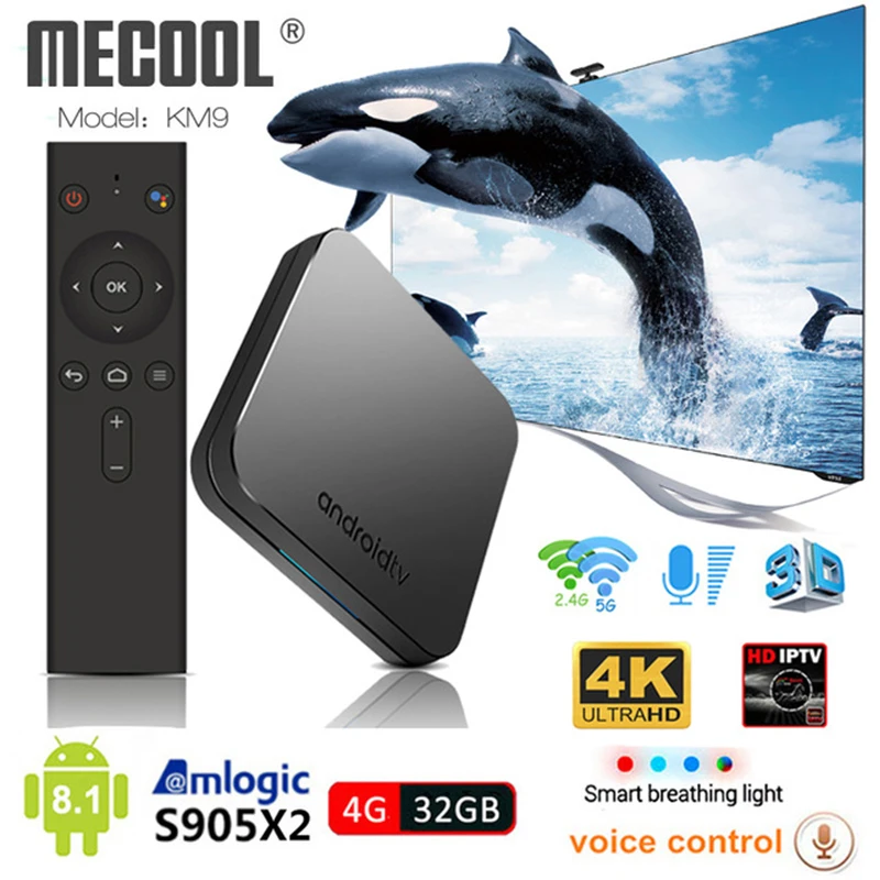 

Mecool M8S PRO Android 7.1 Smart TV Box S912 2GB DDR4 RAM 16GB ROM 5G WIFI Bluetooth 4.1 4K HD Voice Control Set Top Box