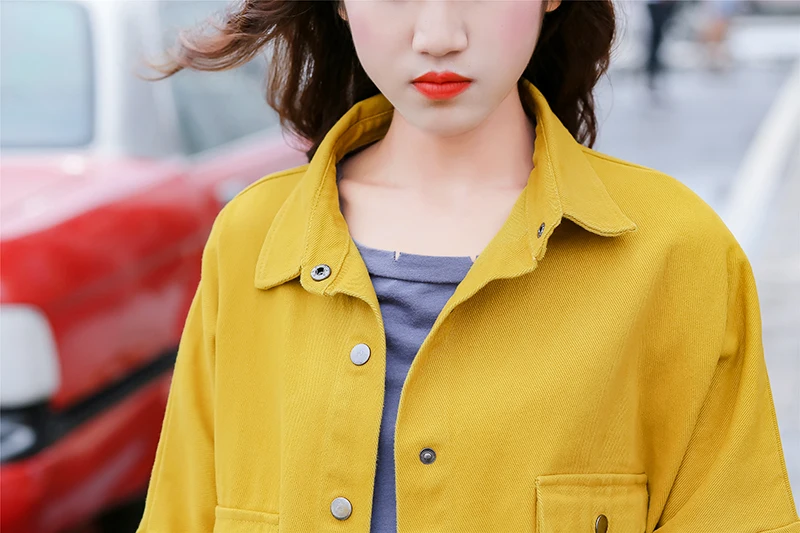 Желтые, розовые, красные женские топы, весна-осень, новинка BeFree, джинсовые рубашки для женщин,, свободные блузки, женские рубашки в Корейском стиле