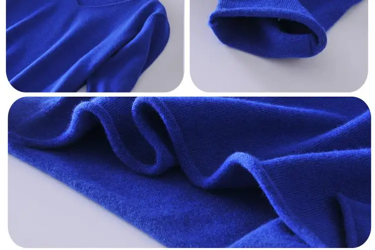 2017 New Women's Autumn Winter European Style Fashion Outwear Pullovers Knitted Cashmere Blend Sweater Female VNeck Pullover 953