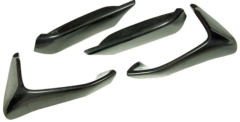 M P Stye Real Carbon Fiber Front Splitter Spoiler 5pcs/set For F80 M3 F82 F83 M4 Front Bumper 2014UP