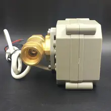 2-Way Латунь DN10 моторизованный шаровой клапан для орошения TF10-B2-C BSP/NPT 3/8 ''DC5V 2/3/5/7 провода CE