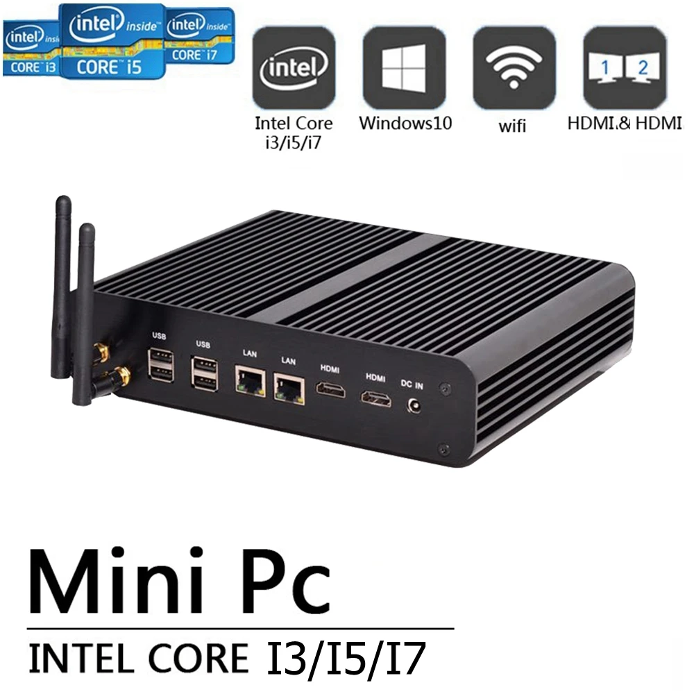 Eglobal Barebone Мини ПК 3D игровой компьютер Intel Nuc i7 5500U/5550U Max 3 0 GHz мини настольный Поддержка Linux Windows XBMC 4K HTPC|intel nuc i7|intel