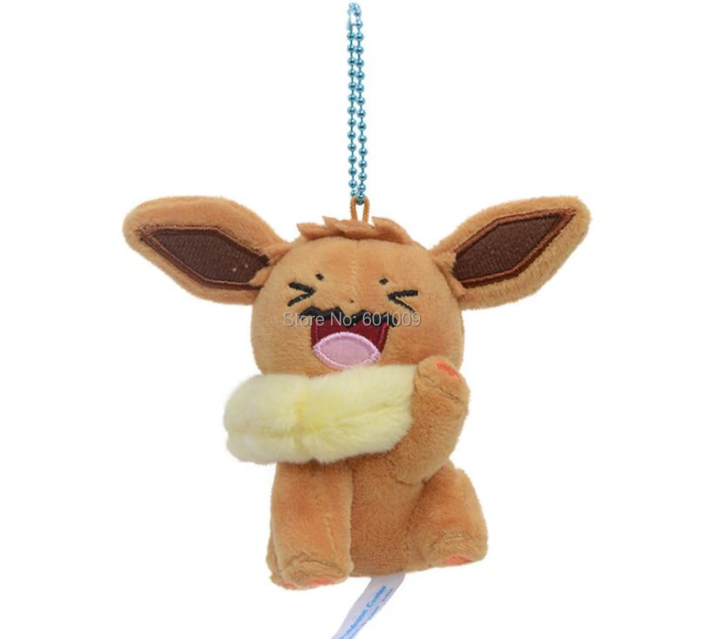 6 шт. Pikachu Eevee Ditto Wobbuffet Audino Combee 12 см плюшевый брелок-подвеска детский подарок в розницу