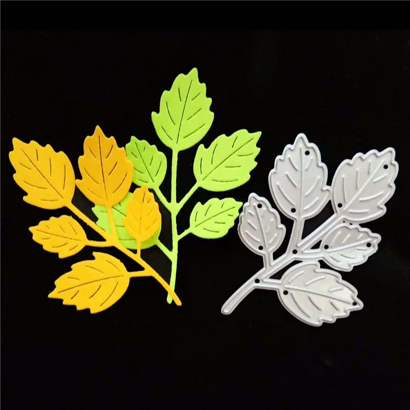 1pc Branch Leaf Folder Craft Delicate Leaves Metal Die Cutting Dies For