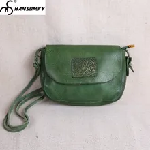Оригинальные женские сумки ручной работы из натуральной кожи, мини-сумка из мягкой кожи, простые женские сумки через плечо в стиле ретро, маленькие квадратные сумки