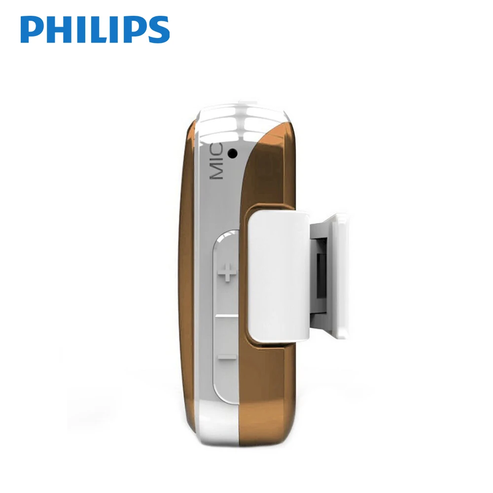 Оригинальный MP3 плеер Philips 8 ГБ музыкальный с FM радио спортивный зажим портативный