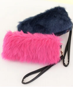 

Tide Korean version of the rabbit fur balm hand bag fashion women bag
