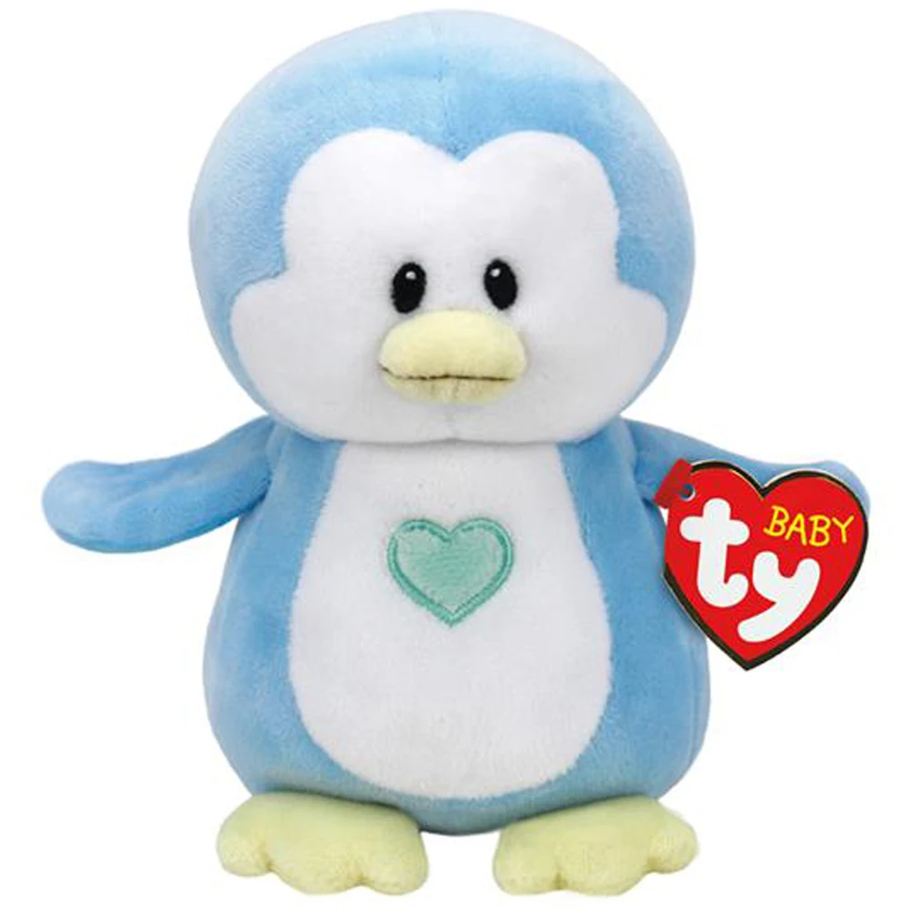 Pyoopeo Baby Ty Collection 8" 20cm Twinkles the Blue Penguin Plush