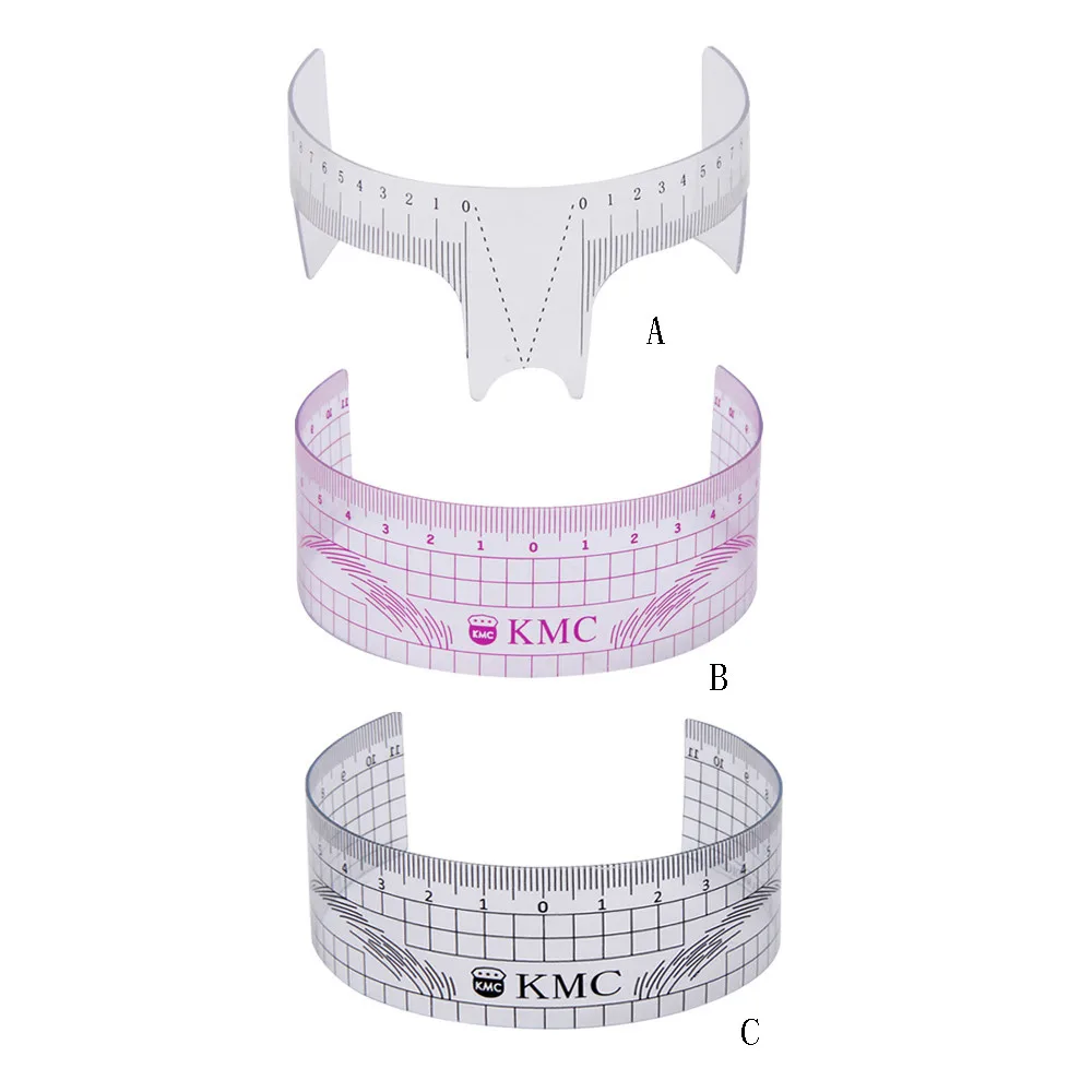 Линейка для формирования бровей, многоразовый макияж, измерение бровей, направляющая линейка, Перманентный инструмент
