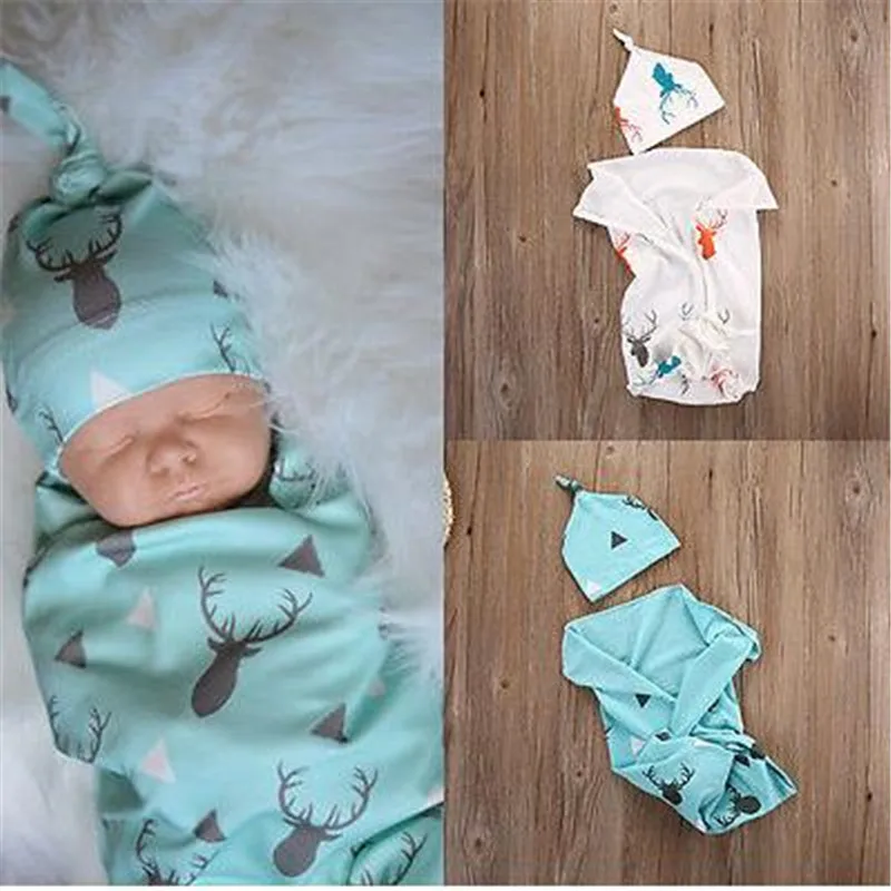 

Soft Comfortable Blankets Toddler Kids Baby Boy Girl Deer Swaddle Blanket Sleeping Bags Hats Bath Tower Swaddling Blankets