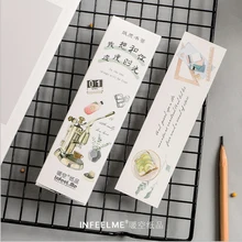 30 шт./кор. Творческий хорошая жизнь, подарок закладки маркер канцелярские реалистичный принт с героями мультфильмов Kawaii, закладки для офиса школьные принадлежности