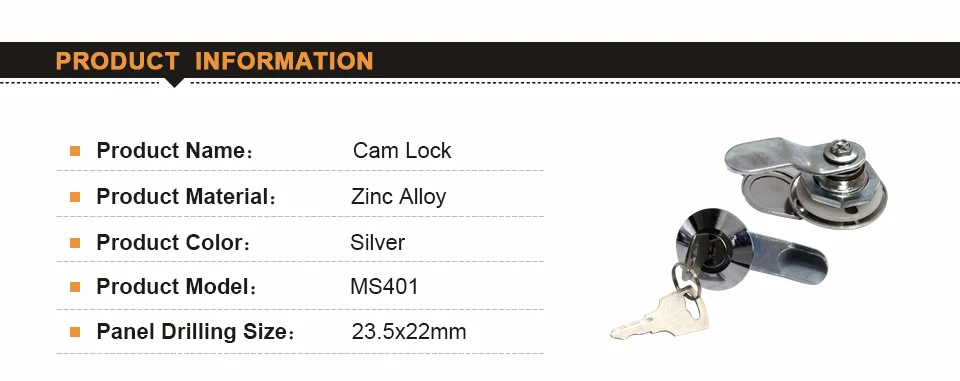 MS401 мини кулачковый замок с ключом безопасности почтовый ящик кулачковый замок оборудование из цинкового сплава стальной замок для шкафа промышленная распределительная коробка