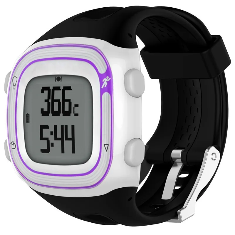 8 видов цветов Силиконовый Браслет Смарт часы ремешок для Garmin Forerunner 10 15 GPS бег