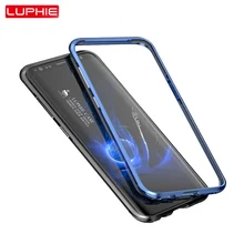 Luphie Bumper for samsung galaxy s8 case Case cover Luxury metal aluminum frame with soft inside for samsung galaxy s8 plus case