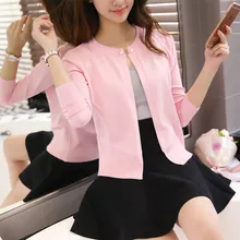 18 new spring ladies pearl button cardigan sweater slim Korean cape coat F1597 18 new spring ladies pearl button cardigan sweater slim Korean cape coat F1597