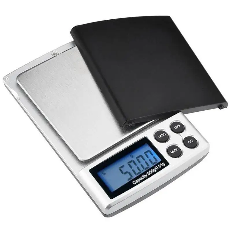 

Waterproof 500g x 0.01g Digital Precision Scale Gold Silver Jewelry Weight Balance Scales LCD Display Tool