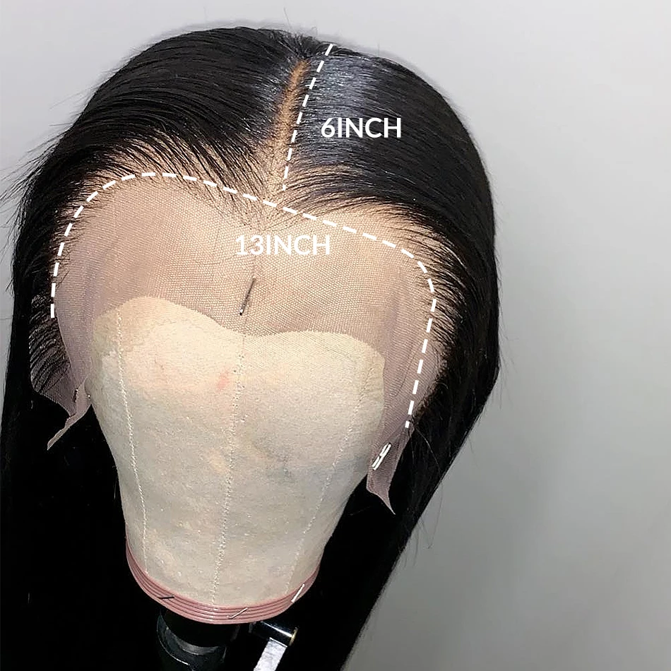 28 30 34 дюймов бесклеевой 13x6 кружевные передние человеческие волосы парики предварительно выщипанные для черных женщин бразильский длинный прямой фронтальный парик волосы remy