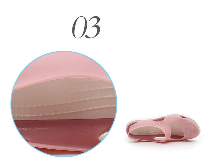2019 New Non-slip Student Soft Bottom Jelly Shoes Round Toe Cut-out Women Beach Sandals Hole Shoes Summer Plastic Female Sandals (4)