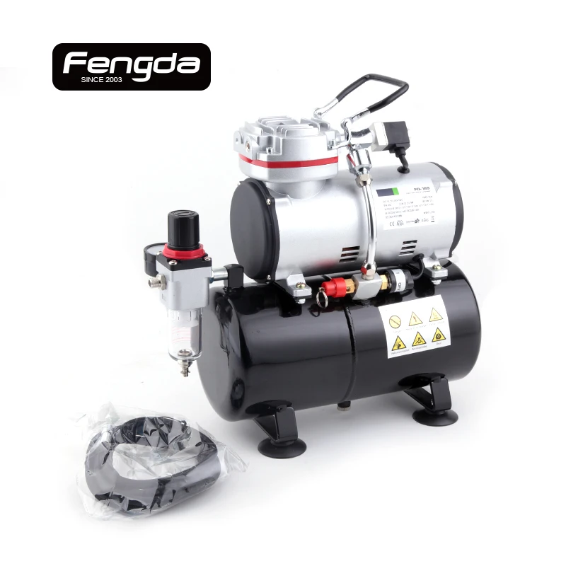 

Fengda FD-189 oil free compressor AS1208 mini pump body paint tattoo cake decorate