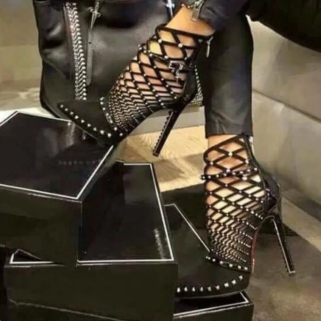high heel ankle boots stiletto