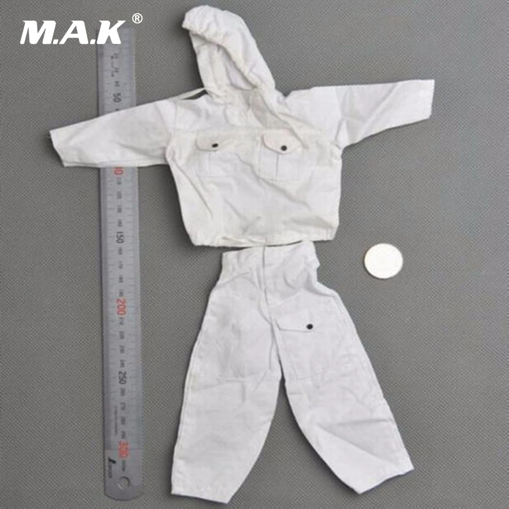 

White Male Clothing Model Toys 1/6 Scale Dragon WWII German Solider Winter Snow Blouse Clothes Model For 12" Action Figure Bod