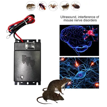 

Behogar 12V Electronic Car Truck Ultrasonic Pest Control Repeller Deterrent Anti Mice Mouse Rat Rodent Cockroaches