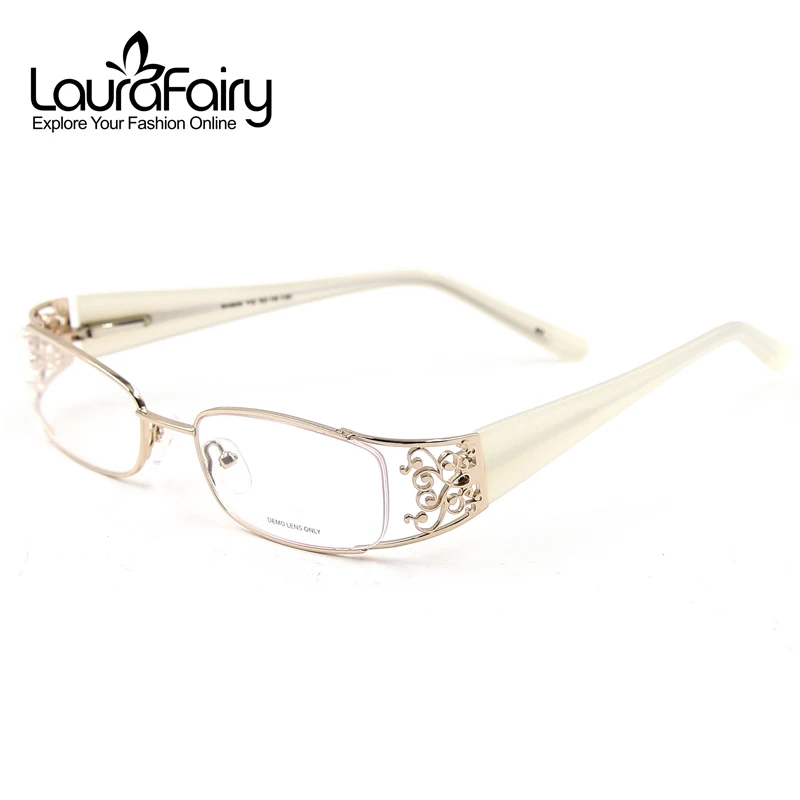Bingkai Kaca Kaca Kacamata Optik Berkualiti Tinggi Ukiran Cermin Mata Wanita Bingkai Kaca Optikal Keluli Tahan Karat Acetate Spring