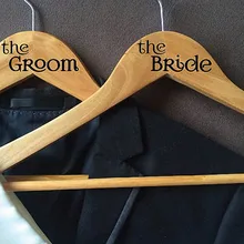 Пользовательские лазерная резка Имя вешалка, невесты и жениха, свадебные вешалка, торжественное платье вешалка, персонализированные лазерная резка Свадебная Вешалка