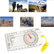 Акриловая Лупа компас нейлоновый шнур водонепроницаемый точность измерительные весы линейка Открытый Отдых Туризм Альпинизм использование выживания