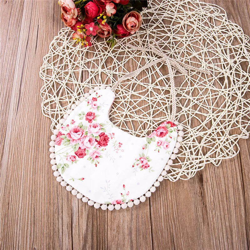 Новинка года; хлопковое детское слюнявчик для новорожденных; кружевное слюнявчик для девочек; детский нагрудник для кормления