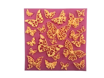 

1PCS Beautiful Butterfly Shape Silicone Mold, For Fondant Cake Mold, Bakware Tools, Soap Mold ,Sugar Tool E004