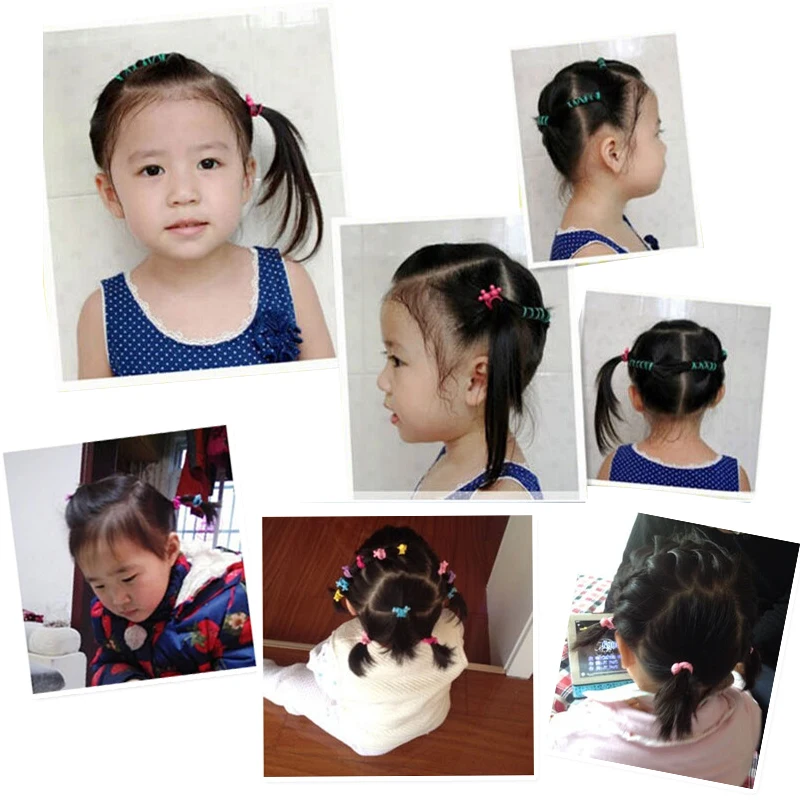 Разноцветные эластичные резинки для волос для девочек, детские резиновые ленты Головные уборы с рисунком принцессы, головной убор, держатель для хвоста, Детские аксессуары для волос