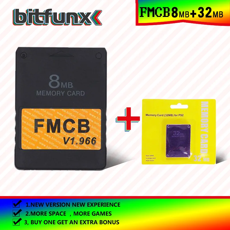 Бесплатная карта памяти Bitfunx McBoot (FMCB)8 Мб v 1 966 (новая версия и новая функция) +