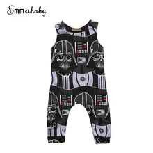 Cute Toddler Kids Baby Boy Star Wars Print Sleeveless Romper Jumpsuit Clothes Outfits Adorable Babies Boys Rompers