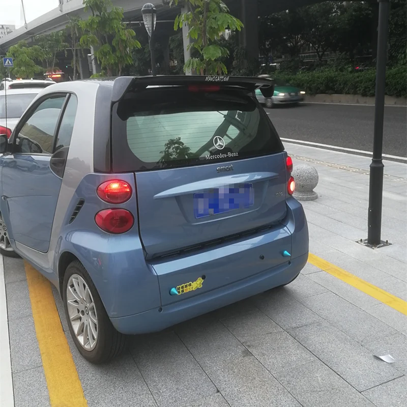 For Mercedes Benz Smart Abs Material Car Rear Wing Primer Color