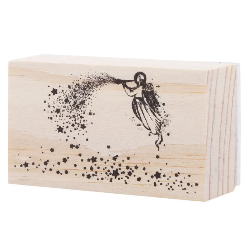 Витиеватые части серии коробки деревянный альбом для штампов DIY Фотоальбом украшение карты ремесло деревянная резиновая игрушечная печать