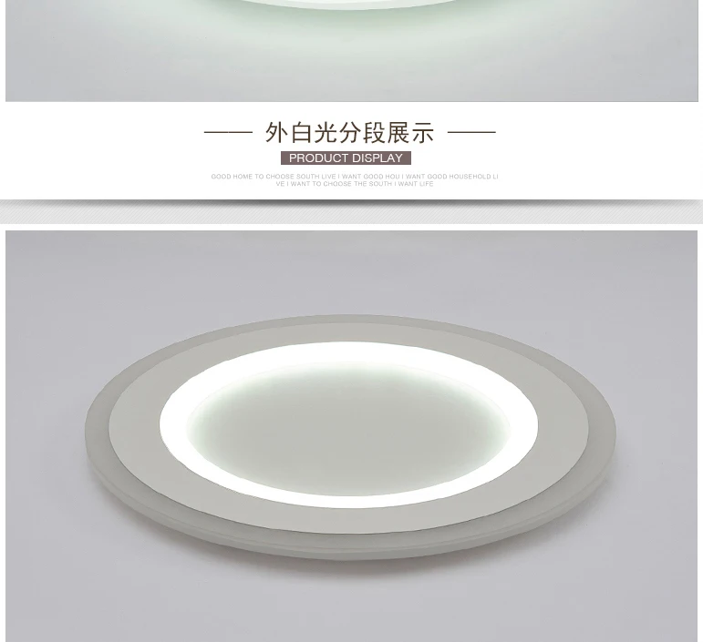 Surface mounted Round Modern led ceiling chandelier for living room dining room bedroom Ultra-thin chandelier lighting Modern