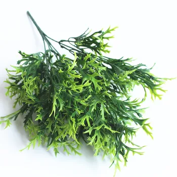

Artificial antler green leaves flocking artificial antlers leaves for Wedding Home Decoration