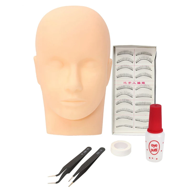 10 Pair False Eyelash Extension Practice Kit Makeup Practice Set