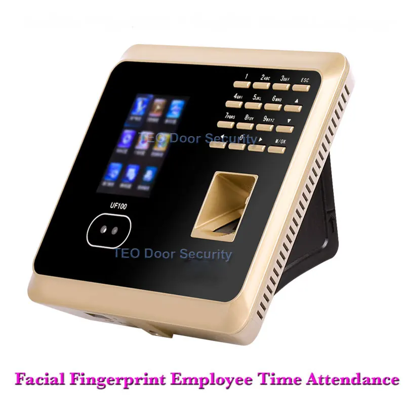 Facial Fingerprint Employee Time Attendance  advanced timesheet reports ZKTeco UF100 Low Cost Face Recognition System