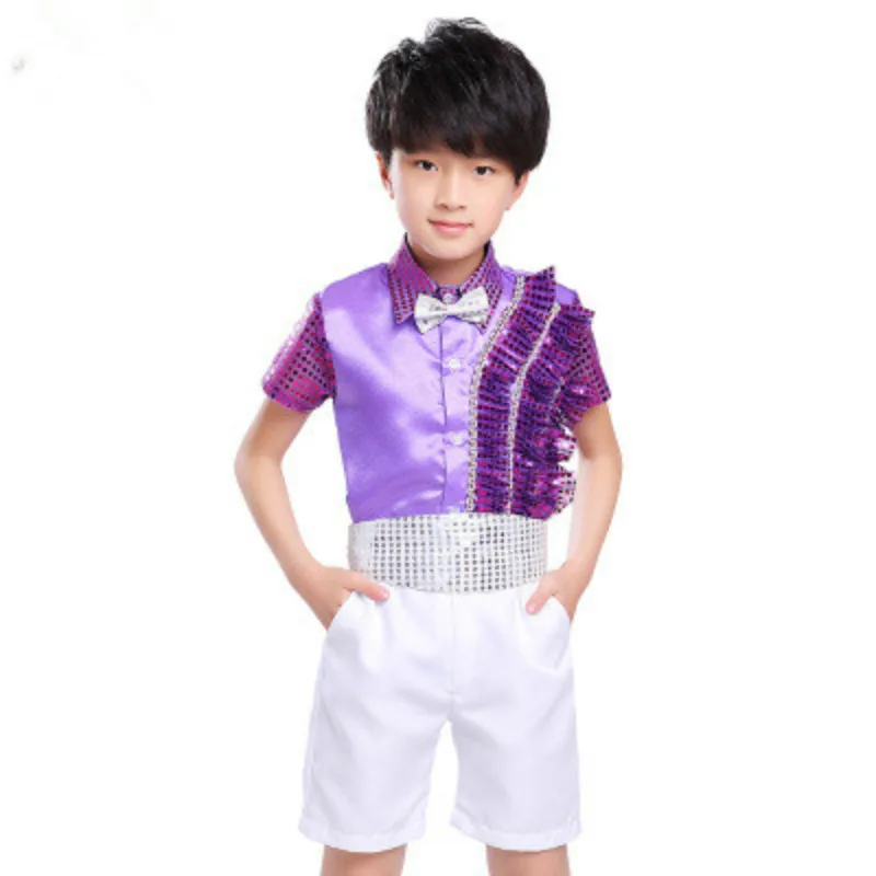 

Fashion International Children's Day Dance Costumes Girls Princess Dress Boys Sets Choral Performance Suits For Kids 100-170cm