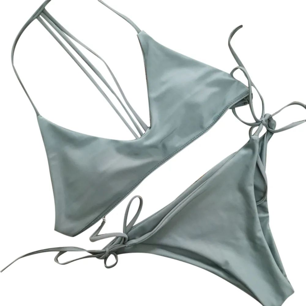 

JAYCOSIN Women Set Womens New Arrival 2019 Push-Up Padded Solid Bra Swimsuit